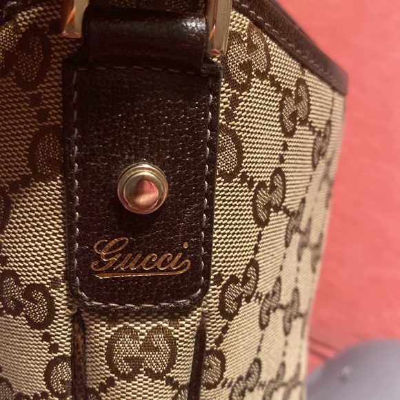 GUCCI ABBEY Monogram Canvas Hobo Bag - Picture 5 of 14